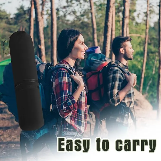 2 Pack Oversized Folding Camping Chairs Heavy Duty Lawn Chairs with Carrying Bag Cup Holder Portable Collapsible Chairs for Outdoor Sports Garden Beach(Black, 35.8 x 23.6 x 37.8 Inches)