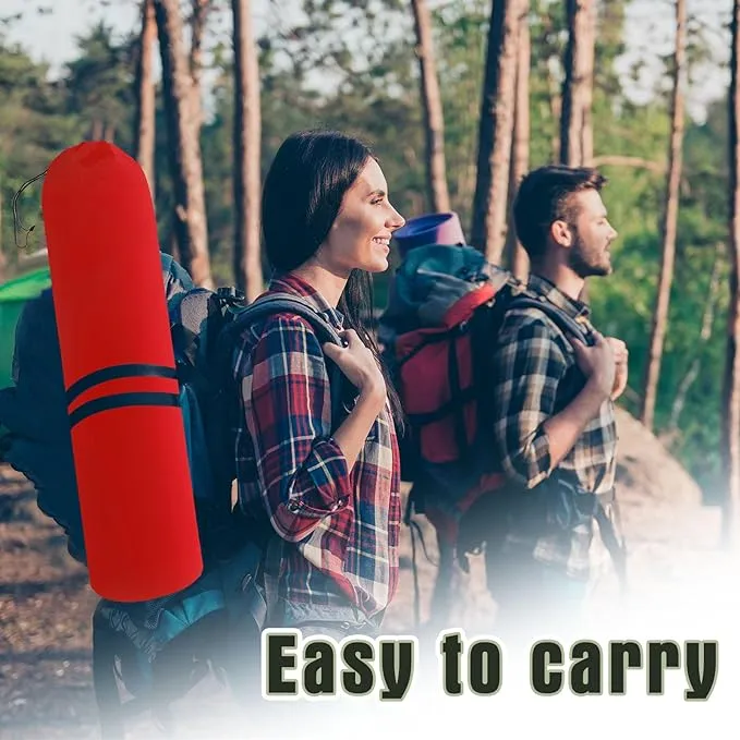 2 Pack Oversized Folding Camping Chairs Heavy Duty Lawn Chairs with Carrying Bag Cup Holder Portable Collapsible Chairs for Outdoor Sports Garden Beach(Red, 35.8 x 23.6 x 37.8 Inches)