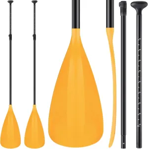 2 Set of 3 Pieces Sup Paddle Board Paddle Kayak Adjustable Stand up Oar Aluminum Alloy Lightweight Replacement Paddleboard Detachable Aluminum Alloy Shaft for Surfing Fishing