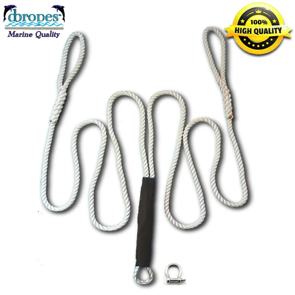 3/4" X 10' Three Strand Double Anchor Shock System with SS Shackle