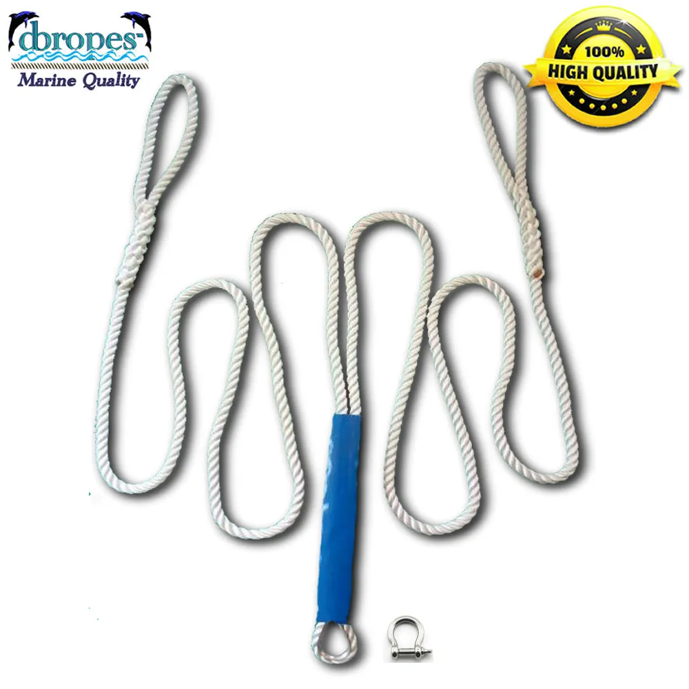 3/4" X 10' Three Strand Double Anchor Shock System with SS Shackle