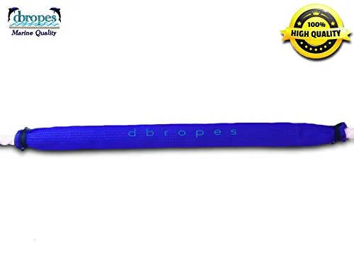 3/8" X 12' Three Strand Mooring Pendant 100% Nylon Rope with Thimble and Chafe Guard. (Tensile Strength 3700 Lbs.) Made in USA. FREE EXPEDITED SHIPPING. (Select color before add to cart)
