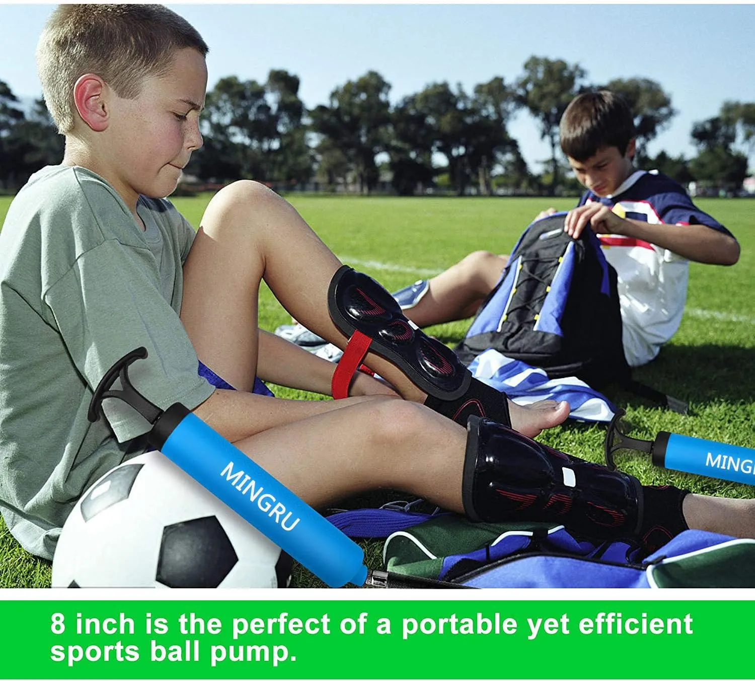 Ball Pump for Basketball, Soccer, Volleyball, Rugby, Water Polo Ball & Other Inflatables Air Pump, Needles and Nozzles Included