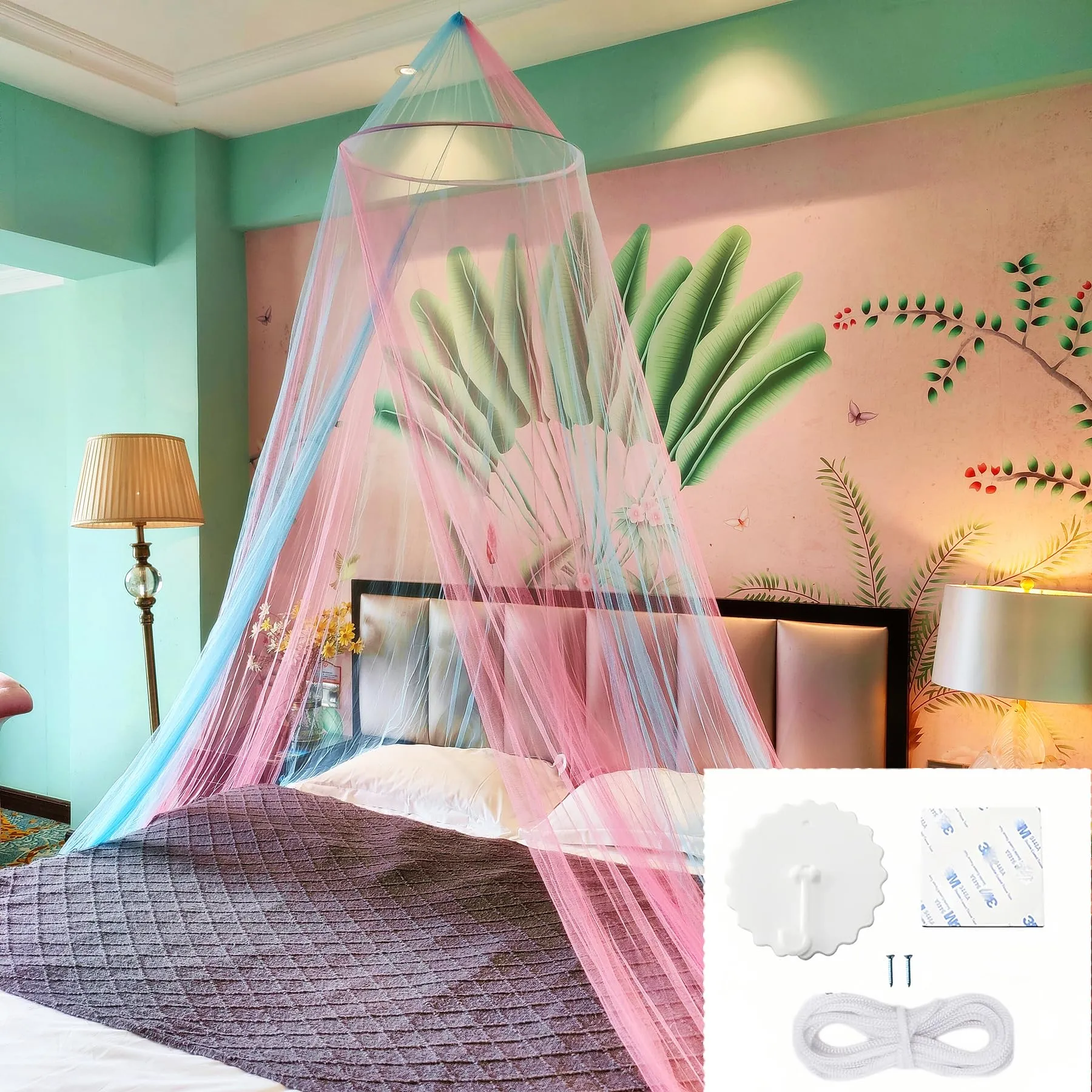 Bed canopy room decoration - insect screen hanging canopy