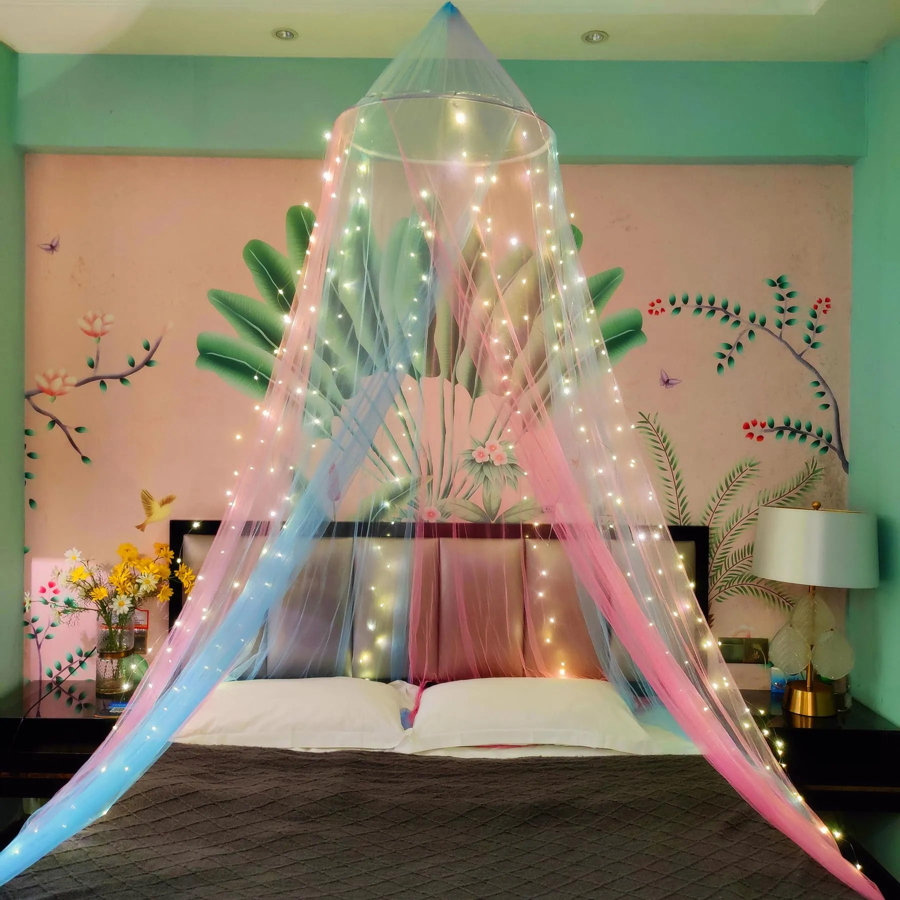 Bed canopy room decoration - insect screen hanging canopy