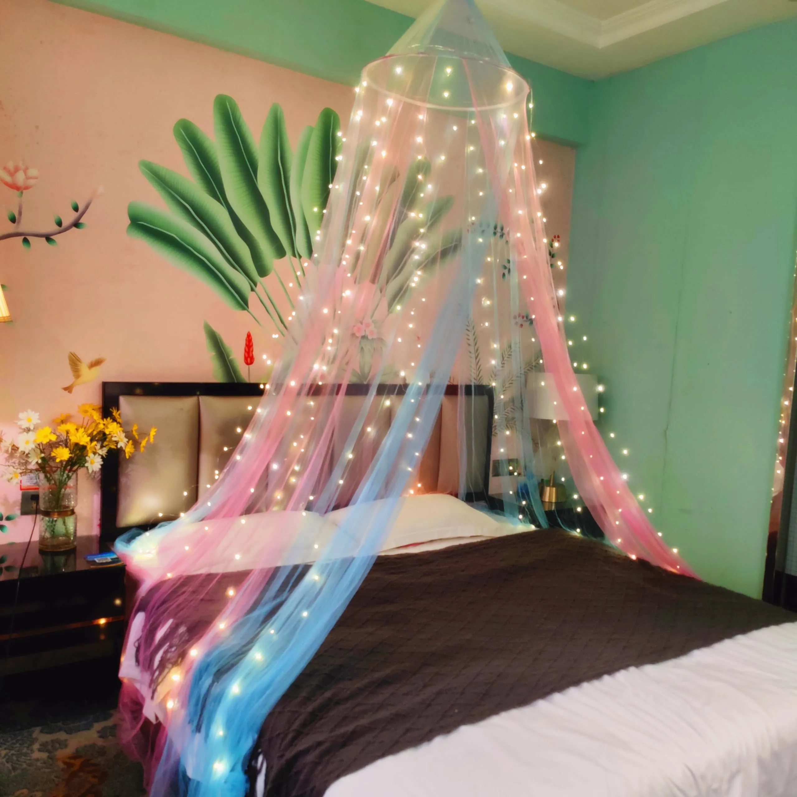 Bed canopy room decoration - insect screen hanging canopy