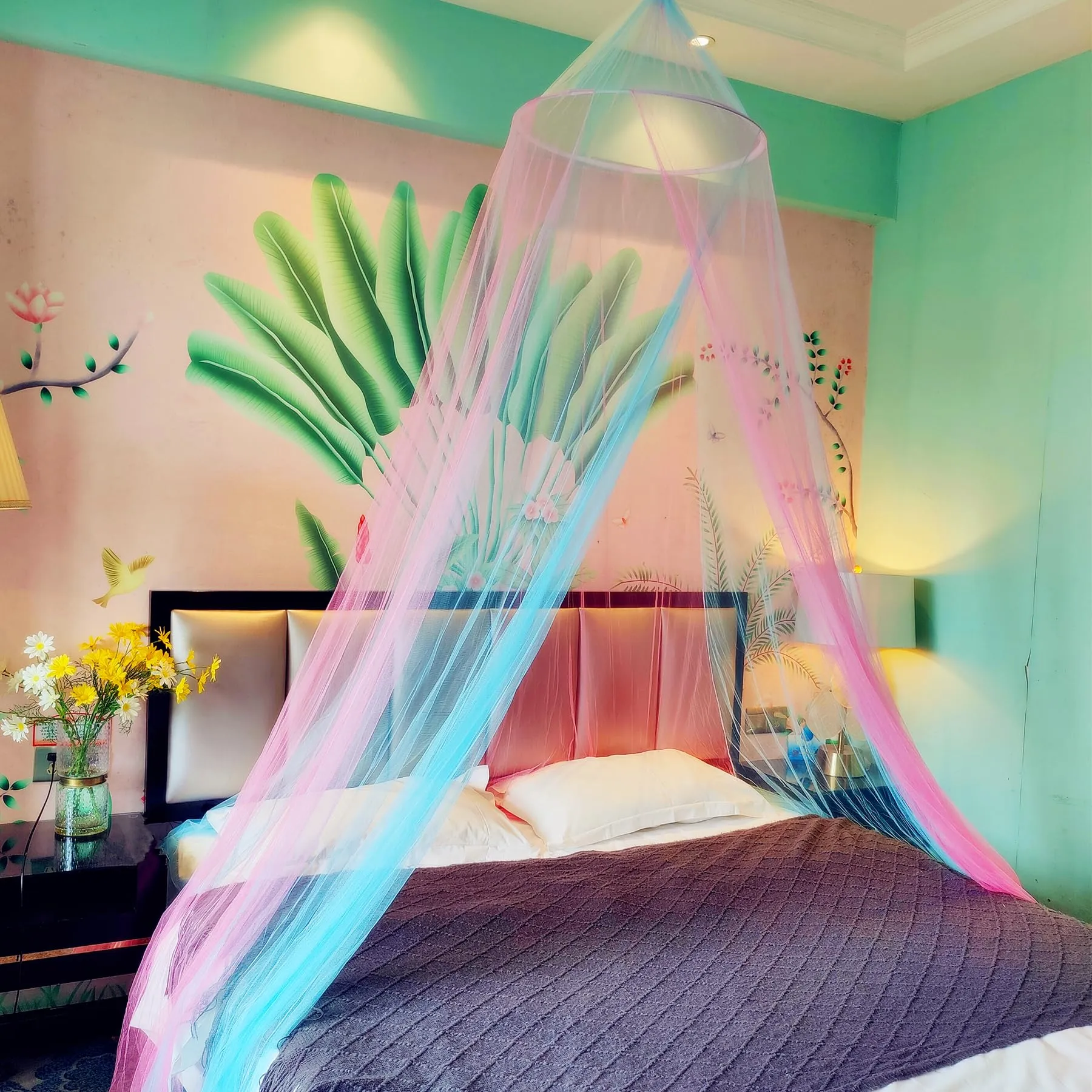 Bed canopy room decoration - insect screen hanging canopy