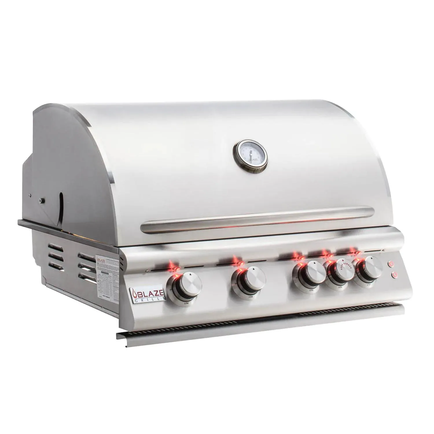 Blaze Premium LTE3 Marine Grade 32" 4-Burner Natural Gas Grill with Rear Infrared Burner & Grill Lights