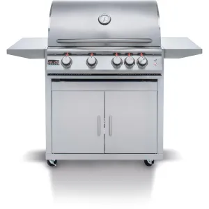 Blaze Premium LTE3 Marine Grade 32" 4-Burner Natural Gas Grill with Rear Infrared Burner & Grill Lights