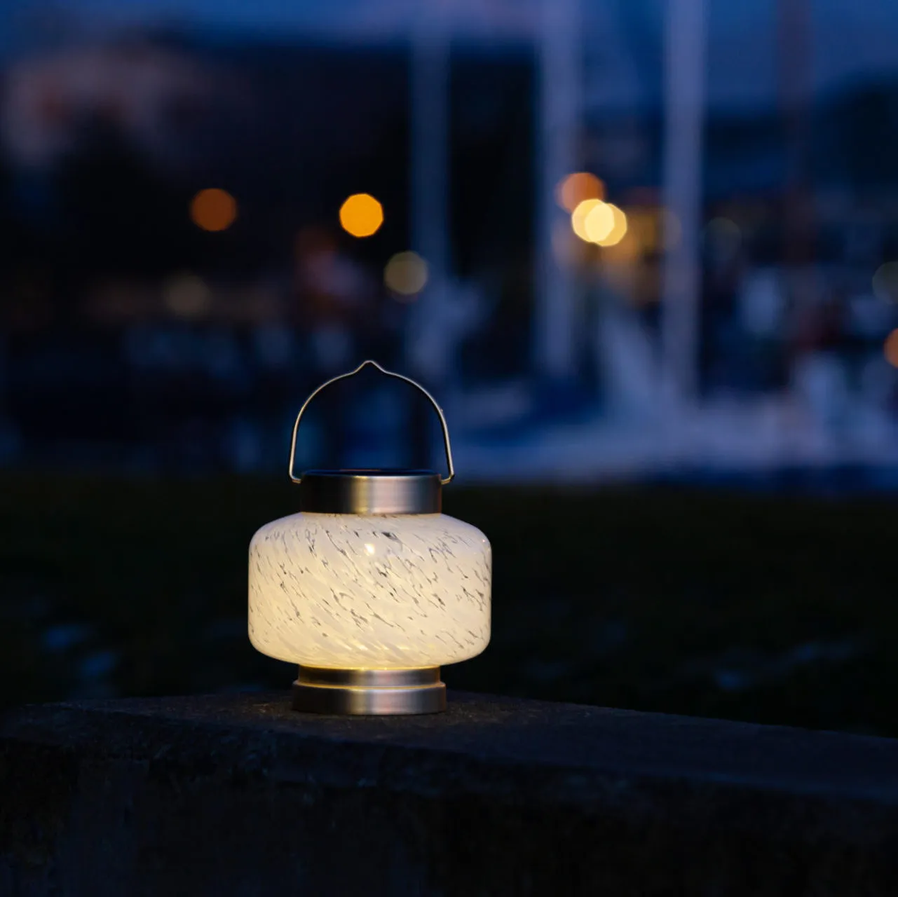 Boater's Glass Solar Lantern