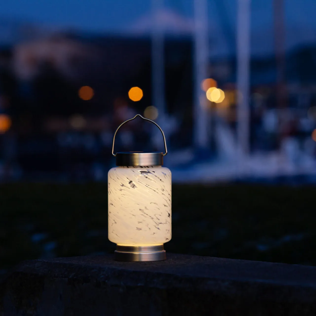 Boater's Glass Solar Lantern
