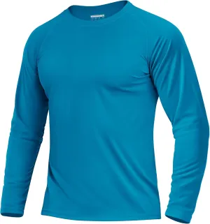Boladeci Men's UPF 50  Sun Protection UV SPF Shirts Long Sleeve Lightweight Quick Dry Swim T-Shirts Rash Guard
