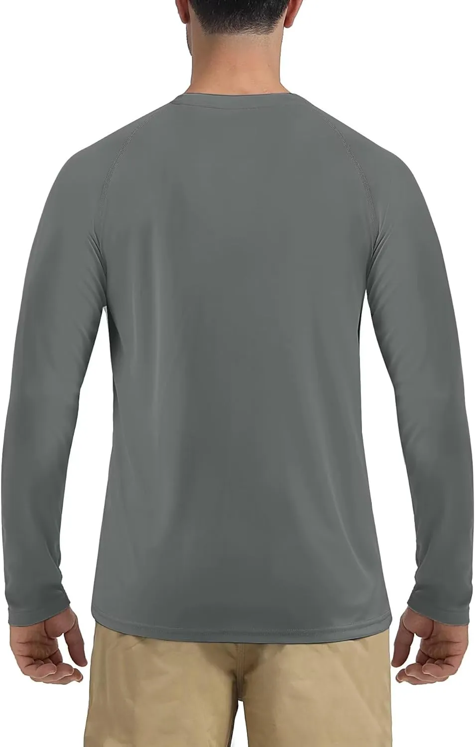 Boladeci Men's UPF 50  Sun Protection UV SPF Shirts Long Sleeve Lightweight Quick Dry Swim T-Shirts Rash Guard