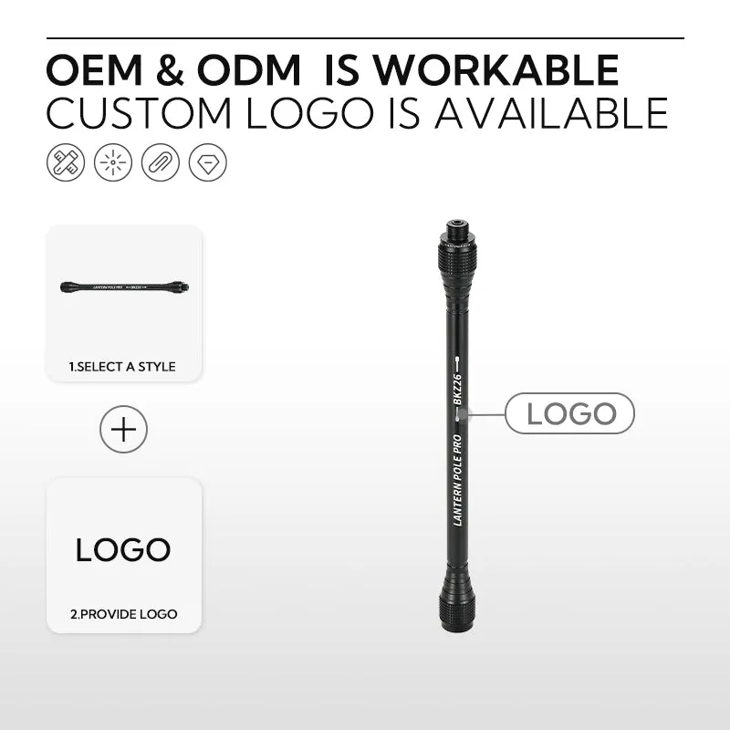 CampingMoon Black Extension Pole Pro