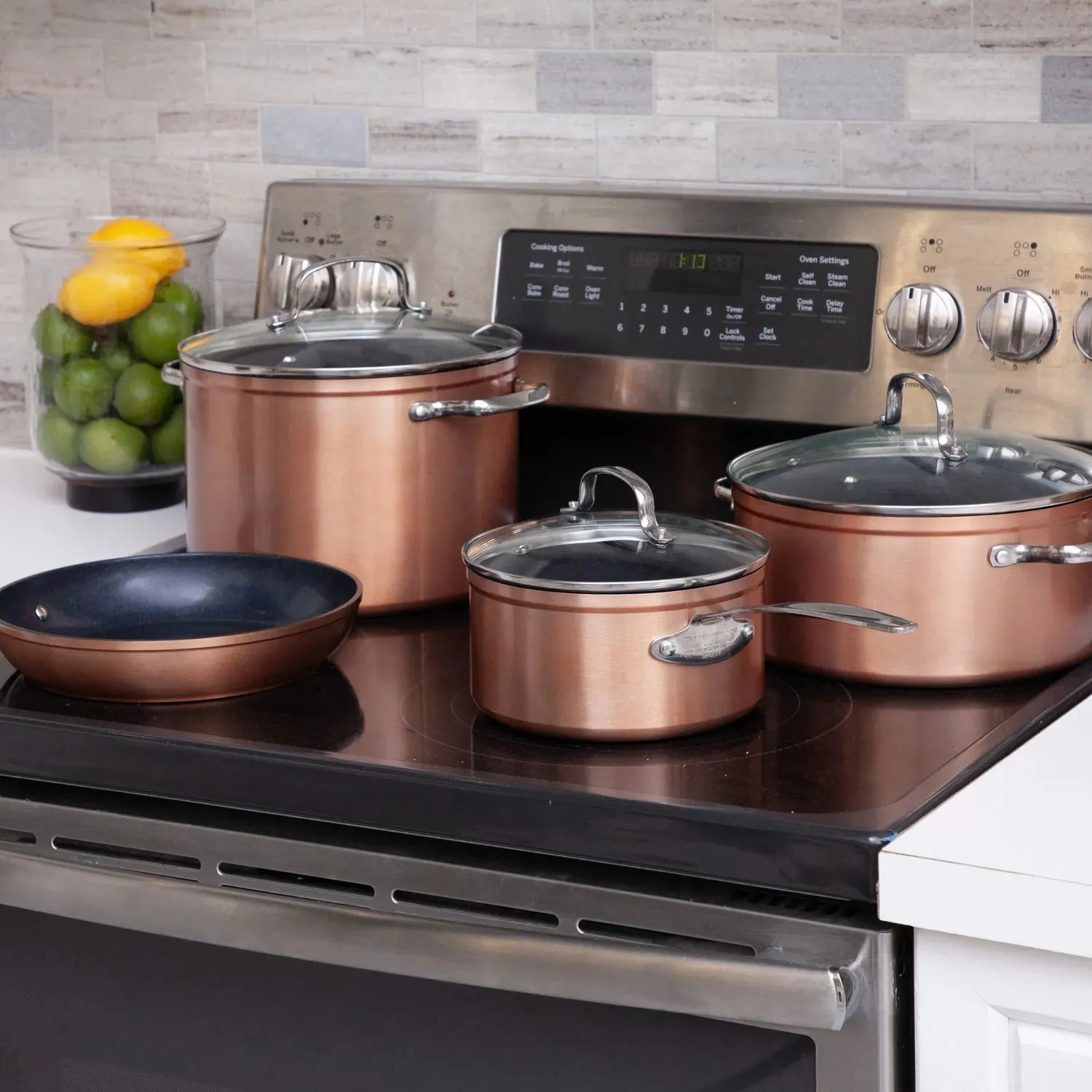 Duralon Blue Non-Stick Cookware 7-Piece Set