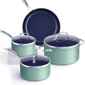 Duralon Blue Non-Stick Cookware 7-Piece Set