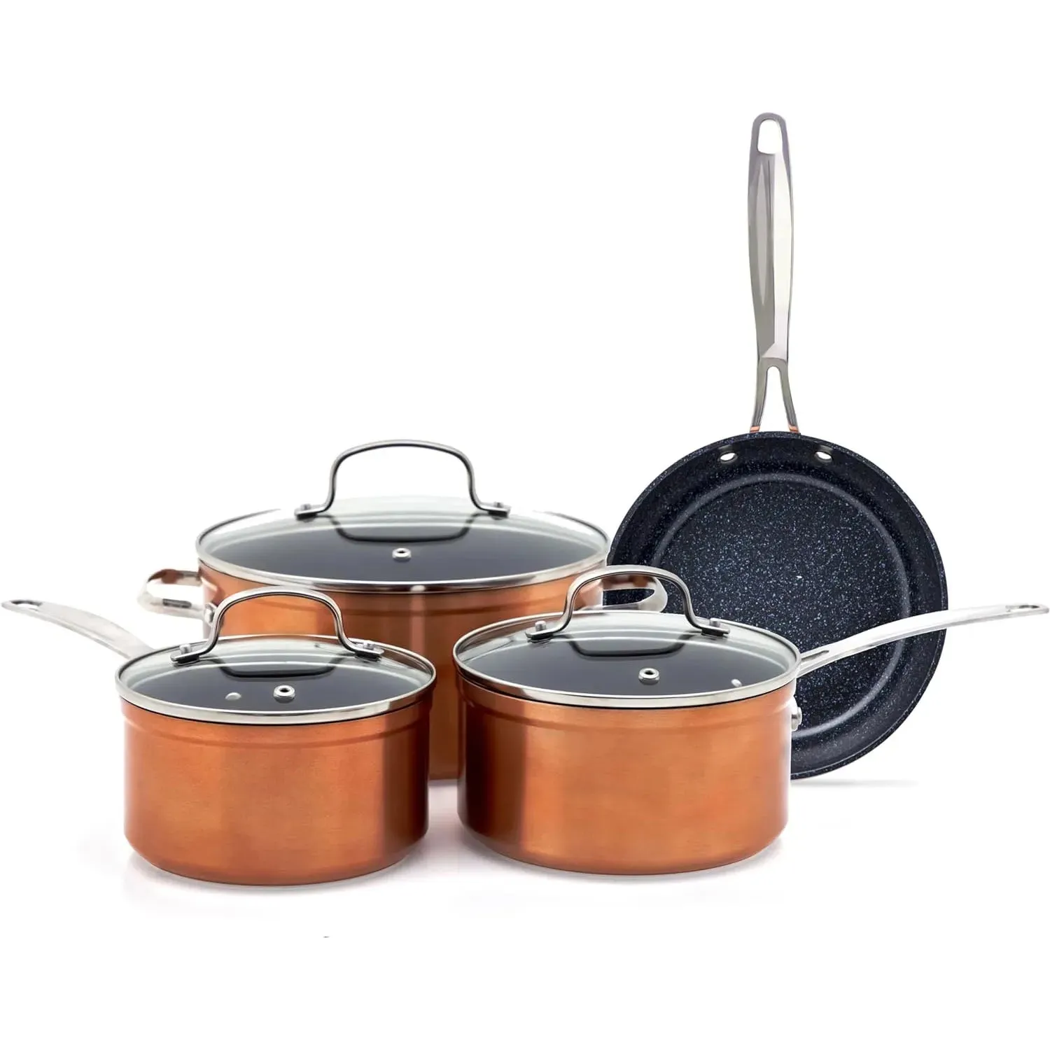 Duralon Blue Non-Stick Cookware 7-Piece Set