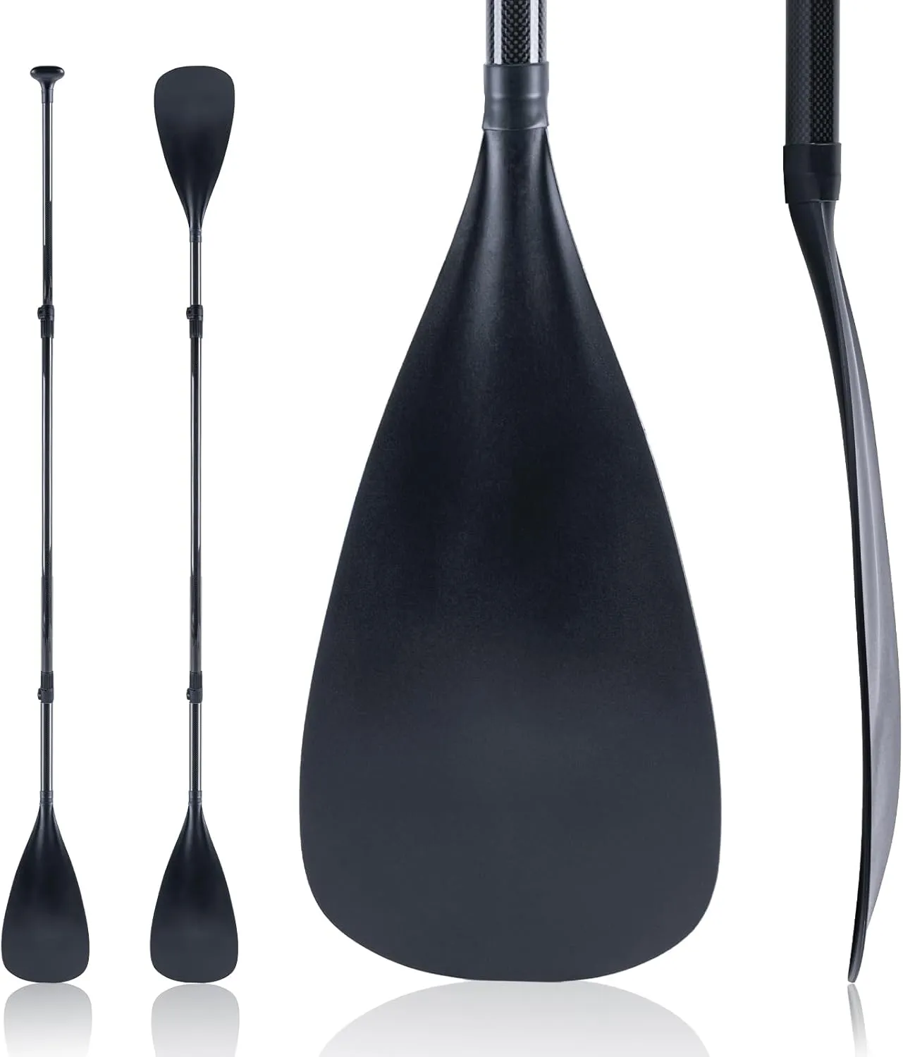 Goture Carbon Fiber Paddles Lightweight, SUP Paddles, Adjustable Carbon Shaft 4-Piece, 74 - 86' Stand-up Paddle Oars for Paddleboards with Carrying Bag