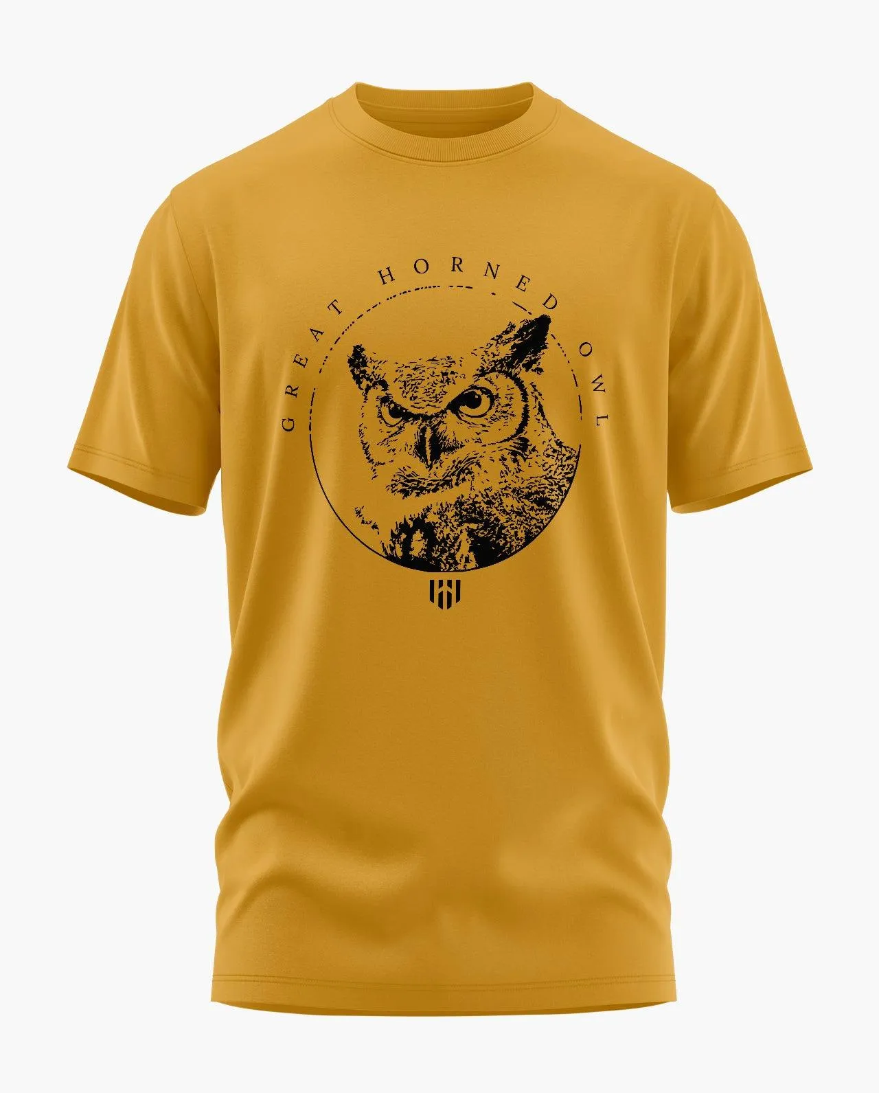 GREAT HORNED OWL Signature LuxeSoft Cotton T-Shirt