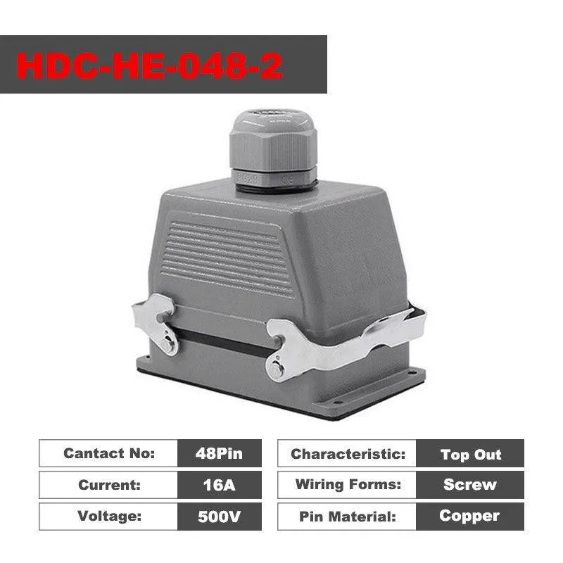 Heavy Duty Connectors HDC-HE-048-1/2 F/M 48pin 500V 16A