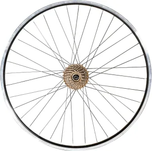 Hiland 26" 27.5" 29" x 1.75" Alloy Bike Rim for 1.75 to 2.215 Inch Tire, Front & Back MTB Wheelset for Dis Brake with 7 Speed Freewheel, Bolt On Axle, Bicycle Accessories for Adult Bikes