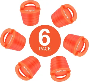 HLOGREE 6PCs Kayak scupper Plugs for sit on top/Lifetime/sit on top,scupper Plugs for Kayak,Silicone Kayak Plugs,Kayak Drain stoppers Kayak Replacement Parts,Plugs for Kayaks,Kayak Plugs Drain