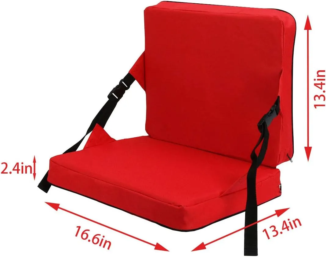 Indoor & Outdoor Folding Chair Cushion, Foldable Portable Stadium Seat,Chair Cushion for Sports Events, Outing, TravellingHiking, Fishing