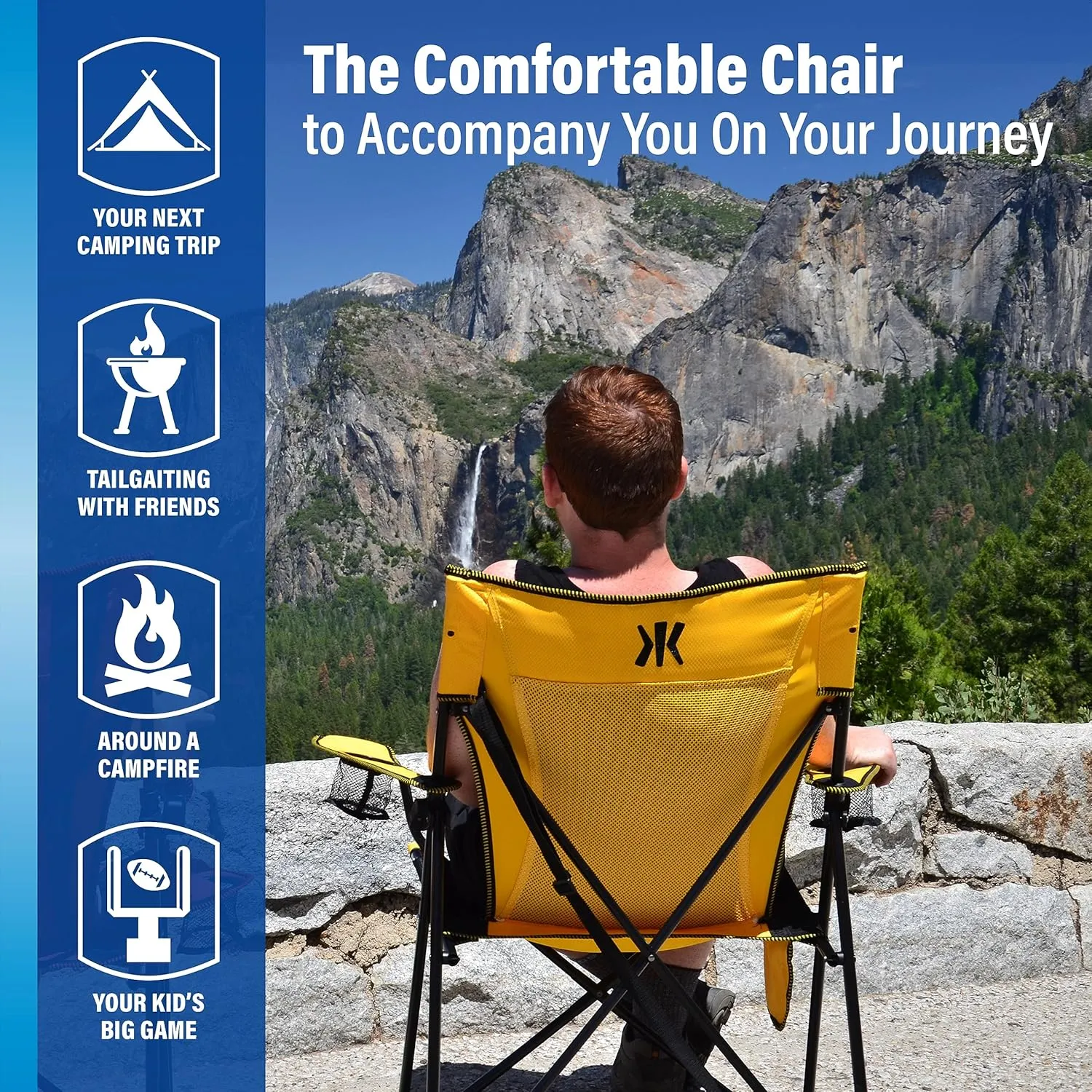 Kijaro Dual Lock Portable Camping Chairs - Enjoy the Outdoors with a Versatile Folding Chair, Sports Chair, Outdoor Chair & Lawn Chair - Dual Lock Feature Locks Position  Ireland Green