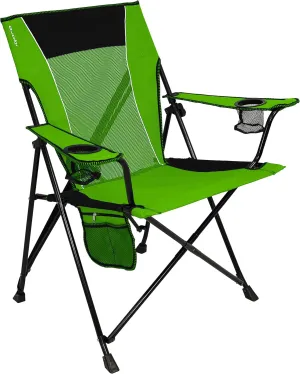 Kijaro Dual Lock Portable Camping Chairs - Enjoy the Outdoors with a Versatile Folding Chair, Sports Chair, Outdoor Chair & Lawn Chair - Dual Lock Feature Locks Position  Ireland Green