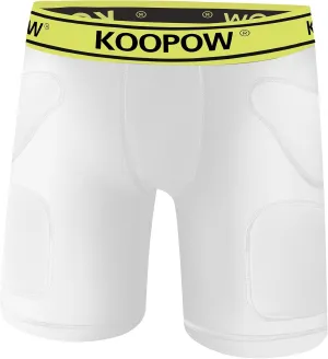 KOOPOW Youth Sliding Shorts Boys Padded Slider Shorts Sliding Pads with Cup Pocket for Baseball, Football, Hockey, Lacrosse