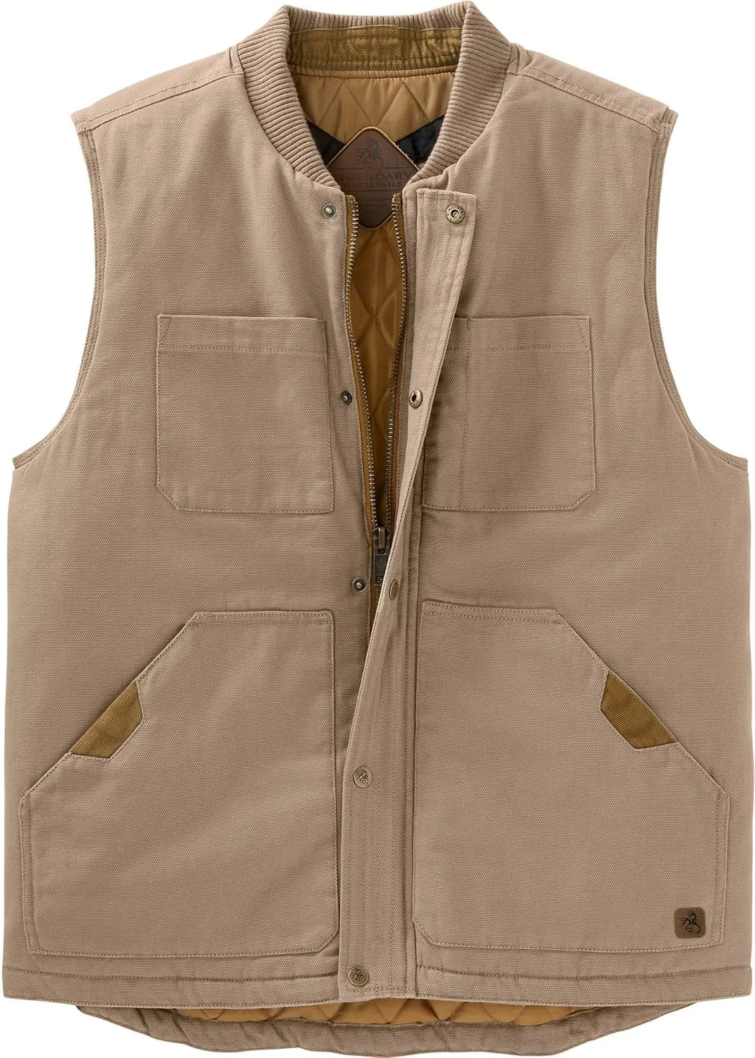 Legendary Whitetails Men's Concealed Carry Outerwear Vest for Men, Canvas Cross Trail Conceal CCW Holster, Hunting Insulated