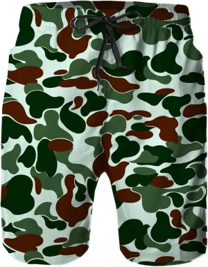 Mens Swim Trunks with Mesh Lining,Quick Dry Swimsuit Board Shorts Beach Pants Swimwear Bathing Suits