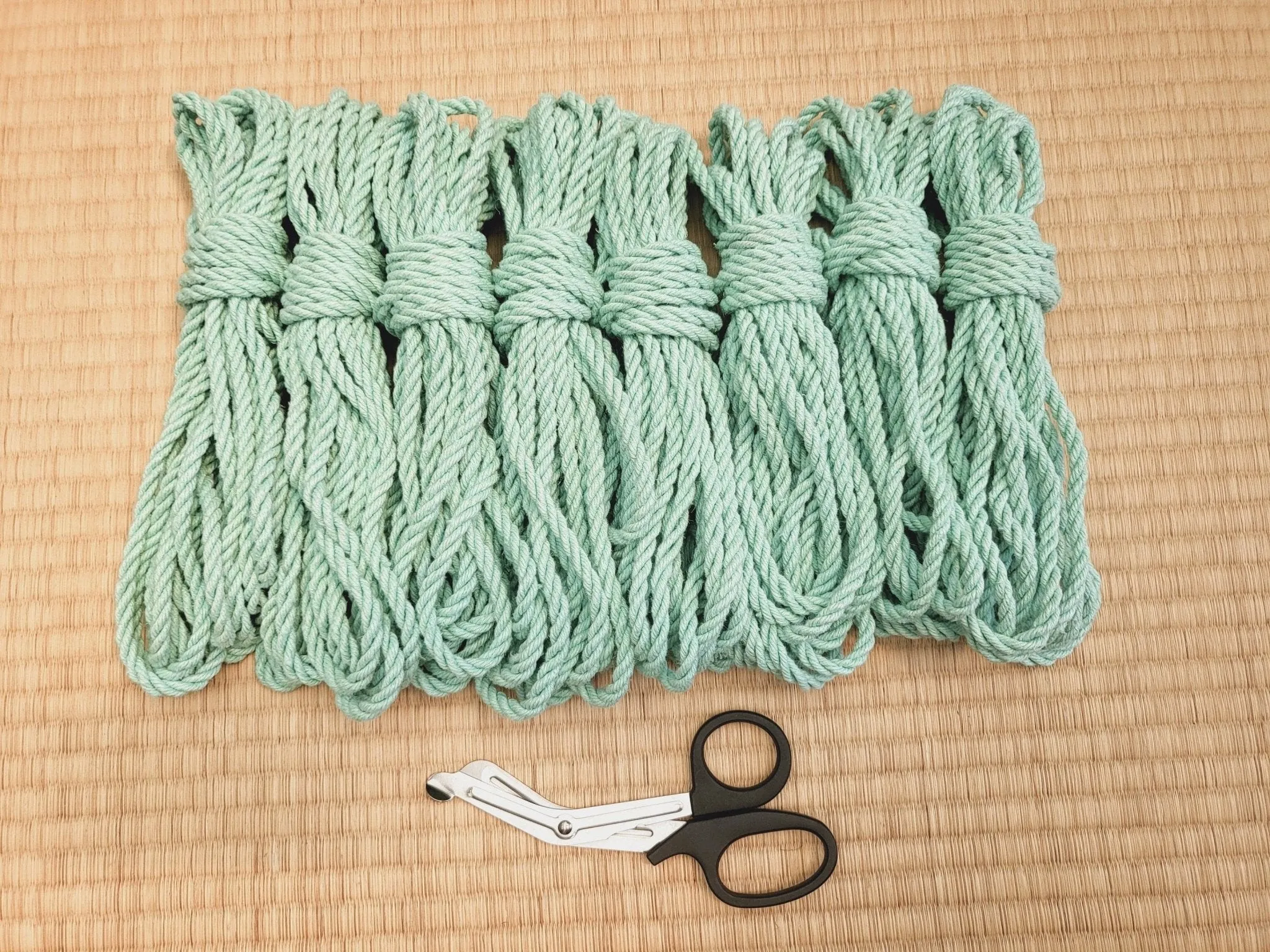 'Mint Green' Hemp bondage rope