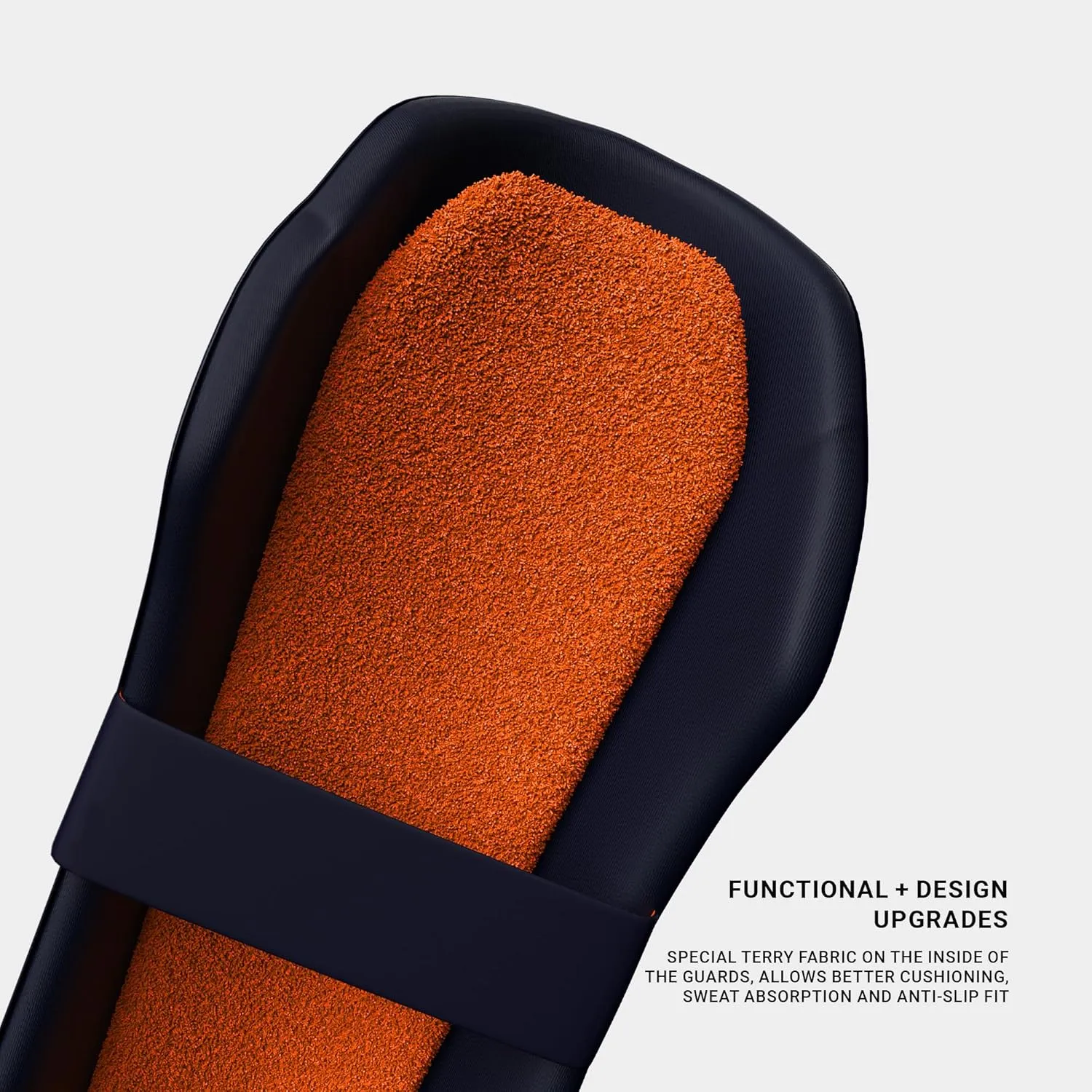 moonwalkr Cricket Wicket Keeping Shin Guards Cricket Guard for Keeper's Height (4'5" - 6'6") Wicket Keeping Pads Super Slim Gear Comes with a 3-inch Strap