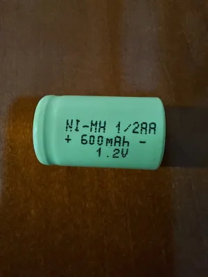 Ni-MH 600 mAh AA (Half Size) Battery
