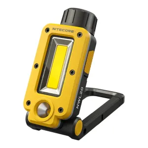 Nitecore NWL20 COB Mechanics Work Light w/ aux. Red Beam (600 Lumens | USB-C Rechargeable)