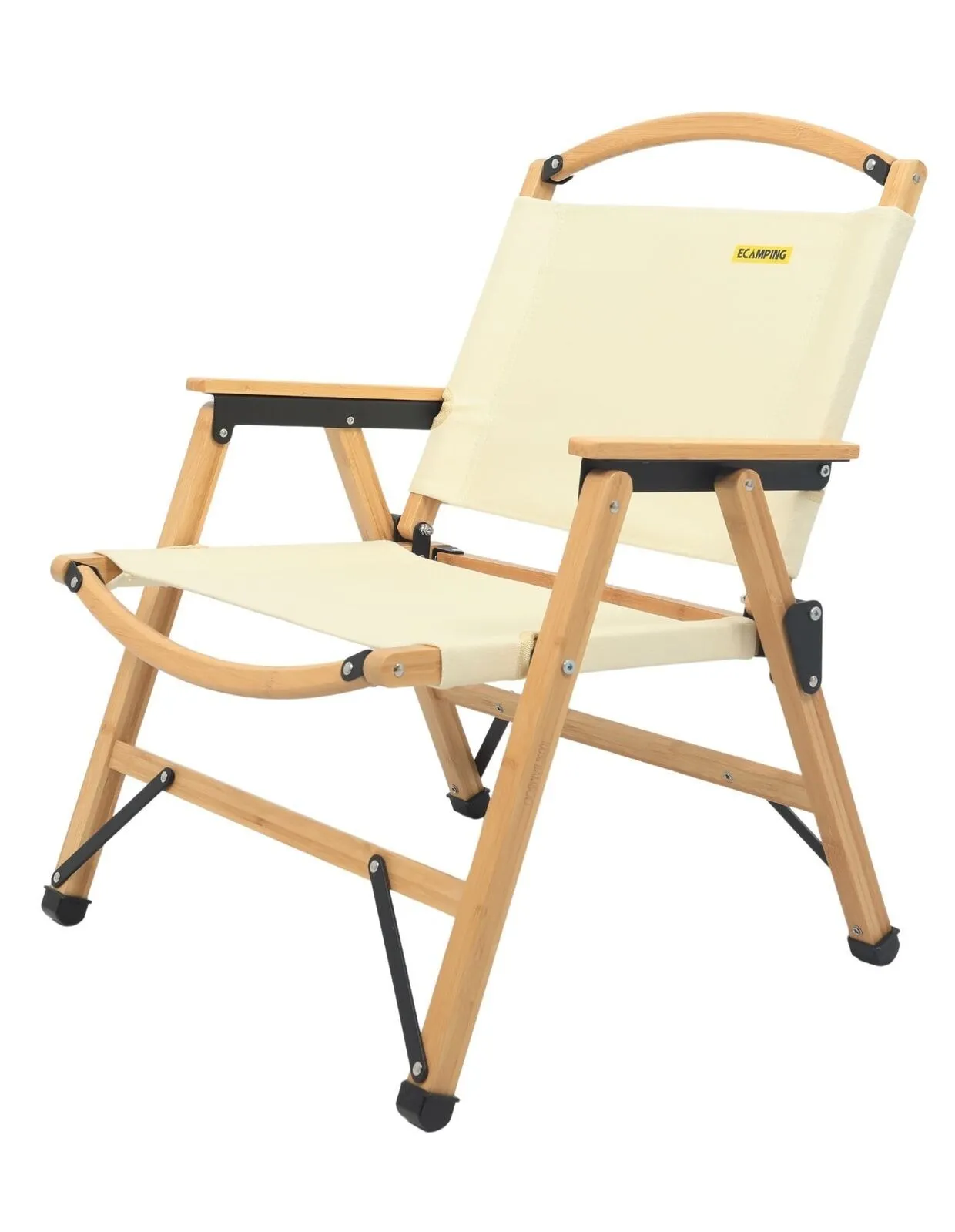 NNEDSZ 2 Chairs & 1 Table Set Bamboo Camping Folding Portable Outdoor Picnic Travel BBQ