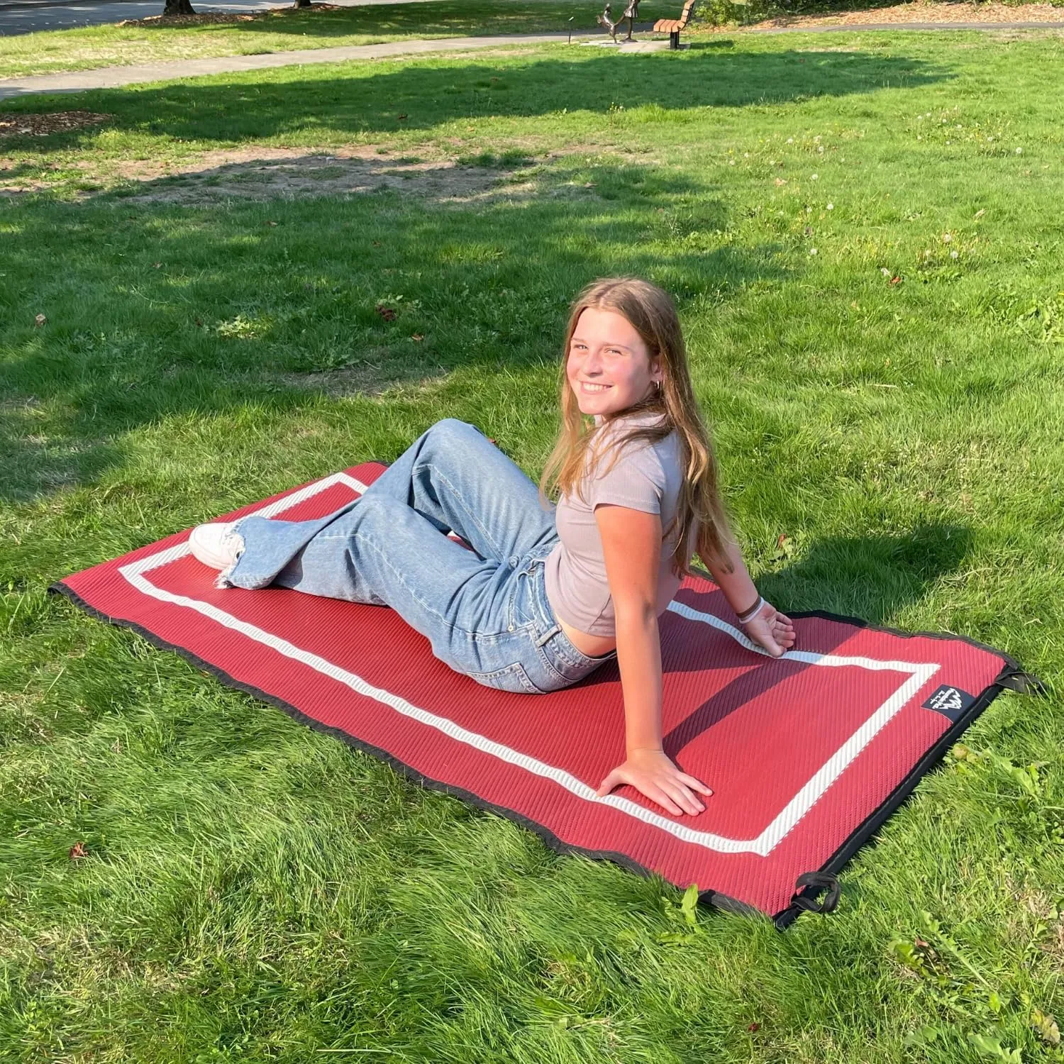 Premium Outdoor RV Patio Mat  Extra Thick 5mm Recycled Polypropylene Rug  Heavy-Duty, Waterproof, Reversible  Luxury Mat for Camping, Beach, Deck, Campsite