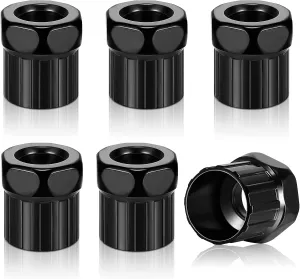 Riakrum 6 Pcs Bike Freewheel Remover Mountain Bike Cassette Removal Tool Black Lockring Tool for Repairing