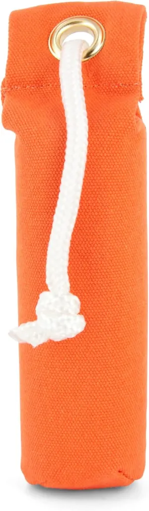 SportDOG Brand Canvas Dummies - Hunting Dog Training Tool - Weighted Bumper for Easy Throwing - Readily Holds Game Scent - Floats - Puppy - Orange