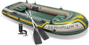 TEmkin Adult Heavy-Duty Kayak Inflatable Boat, Wear-Resistant Hovercraft for Fishing, Tourism, and Entertainment Small Boats