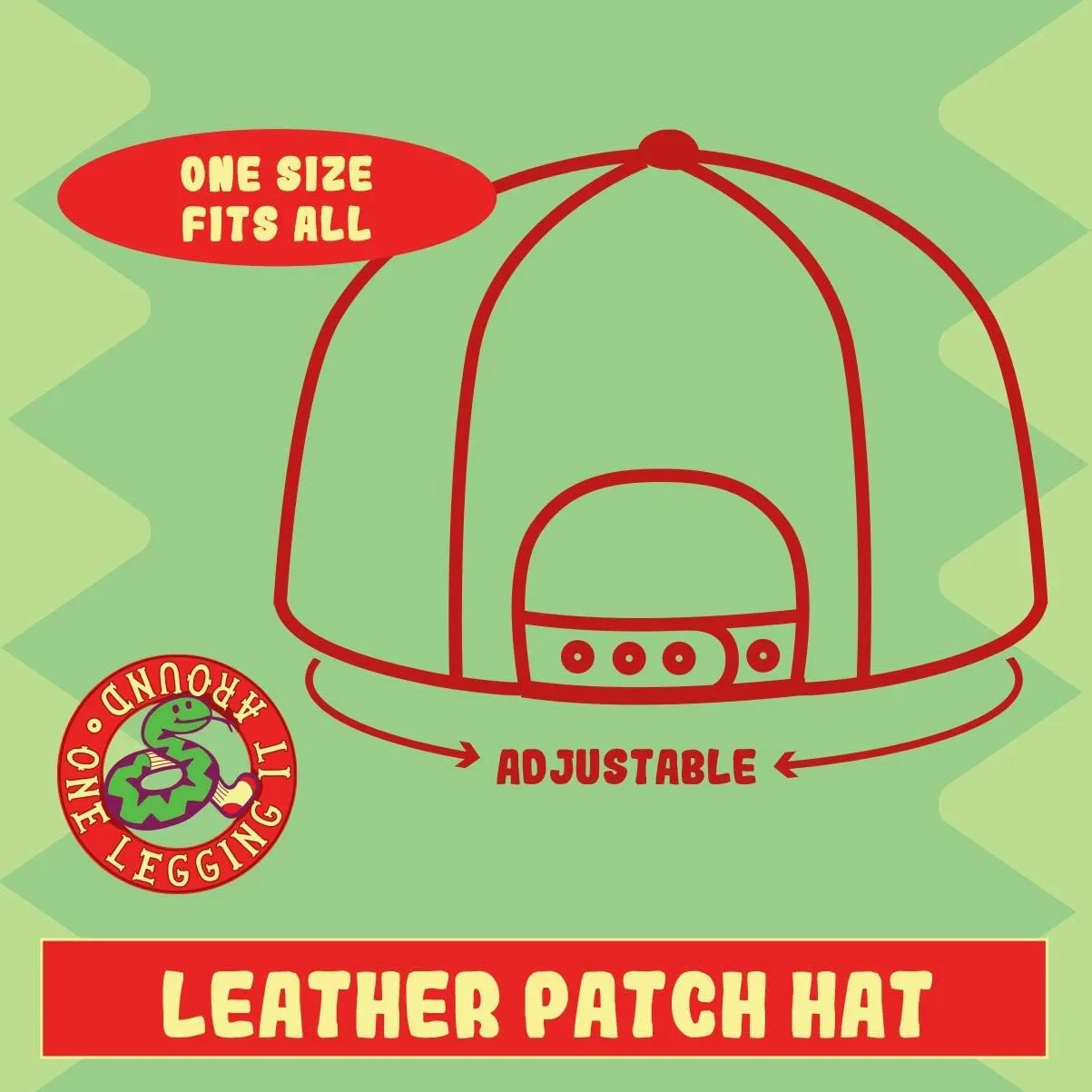World's Okayest Chin-Strap Cutter - Leather Black Patch Engraved Trucker Hat
